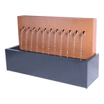 Fountain-Zinc Metal Rectangle with Planter