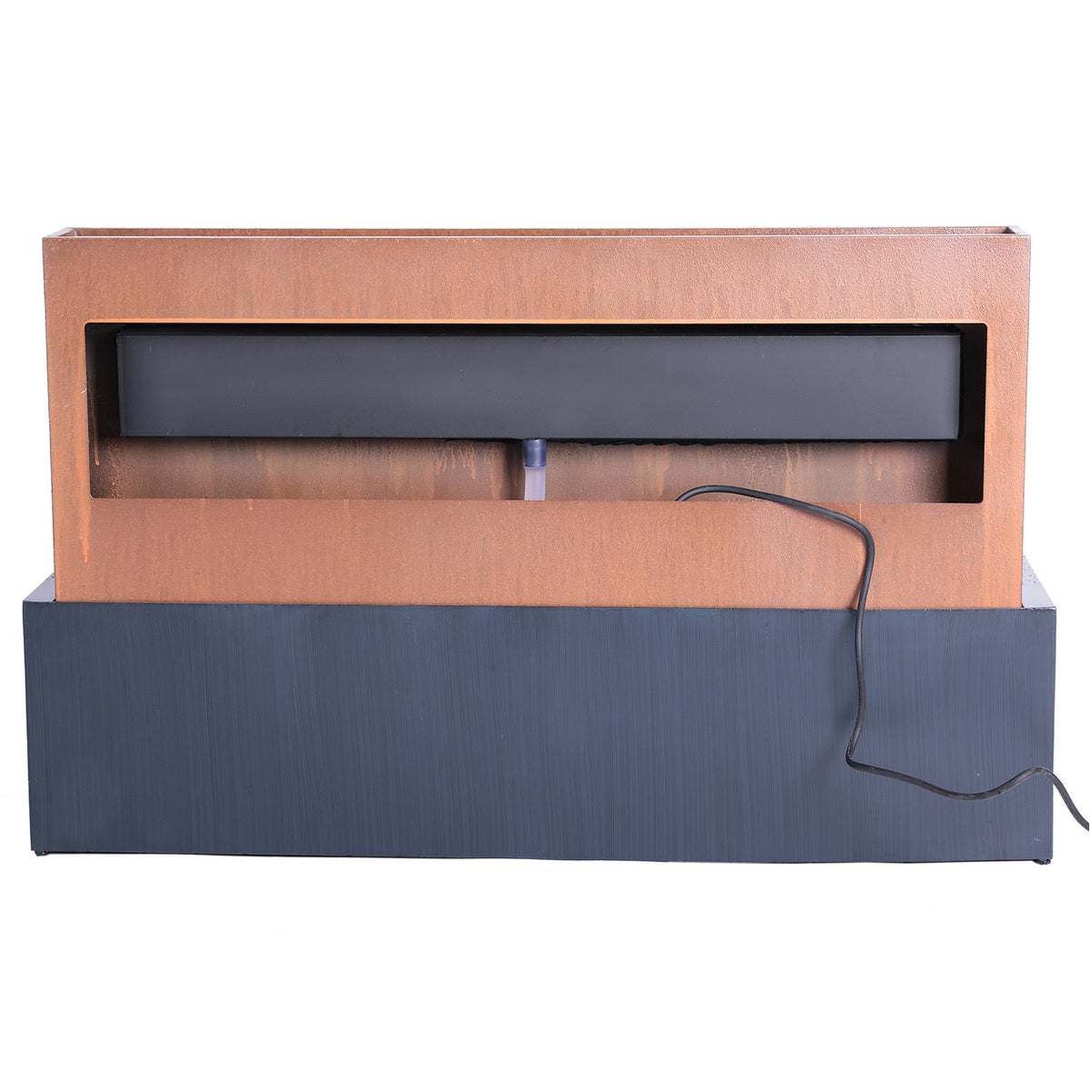 Fountain-Zinc Metal Rectangle with Planter