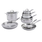 HENCKELS Legacy Stainless Steel Clad Cookware Set, 12-pieces
