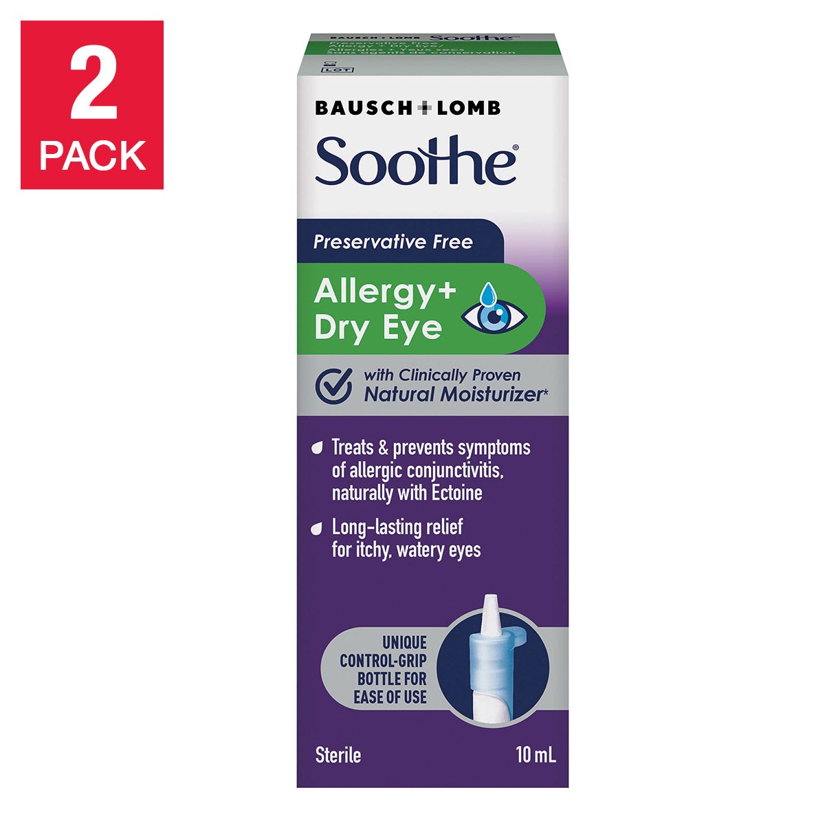 Soothe Allergy + Dry Eye Drops 2 x 10 ml