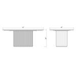 Alera Solid Quartz Dining Table, 183 cm (72 in.)