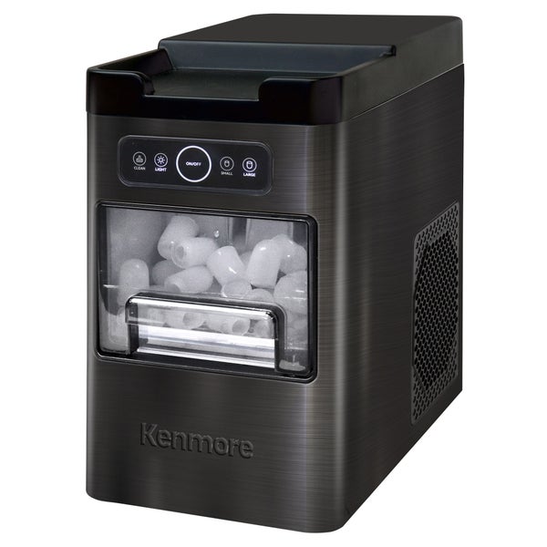 Kenmore Front-Load Portable Ice Maker, 11.8 kg (26 lbs.), Stainless Steel