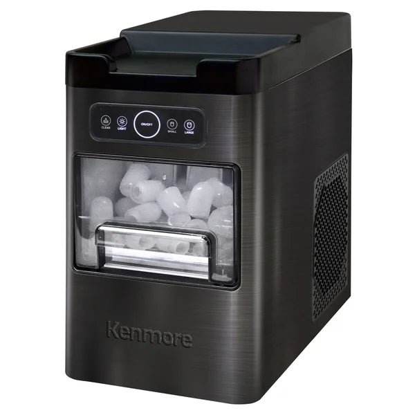 Kenmore Front-Load Portable Ice Maker, 11.8 kg (26 lbs.), Stainless Steel