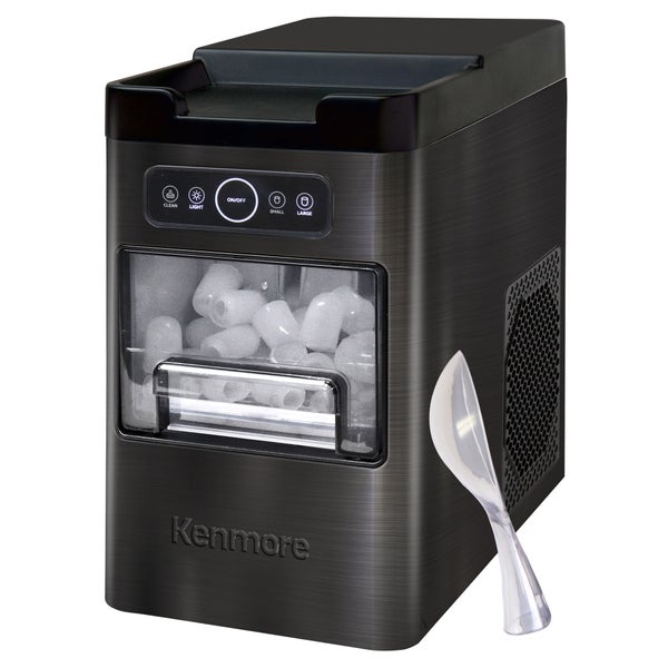 Kenmore Front-Load Portable Ice Maker, 11.8 kg (26 lbs.), Stainless Steel
