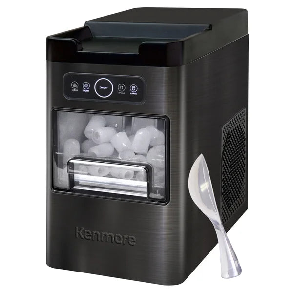 Kenmore Front-Load Portable Ice Maker, 11.8 kg (26 lbs.), Stainless Steel
