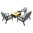 Starlight 4-piece Patio Conversation Set with Fire Table