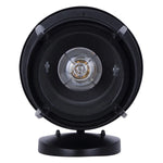 Canarm Wolcott Black Outdoor Wall Light with Seeded Glass Shade