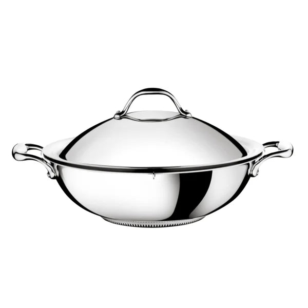 Lagostina Accademia Wok with Tempura Rack, 30 cm / 5 L