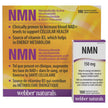 webber naturals NMN (nicotinamide mononucleotide) 150 mg, 100 Vegetarian Capsules