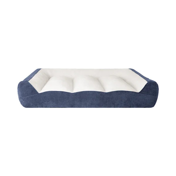 Rectangular Bolster 46" x 36" Pet Bed, Navy
