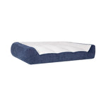 Rectangular Bolster 46" x 36" Pet Bed, Navy