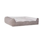 Rectangular Bolster 46" x 36" Pet Bed, Honey Brown