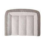 Rectangular Bolster 46" x 36" Pet Bed, Honey Brown
