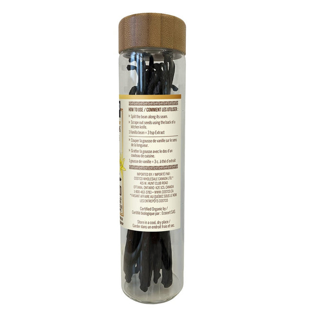 Kirkland Signature Organic Madagascar Vanilla Beans, 20 vanilla beans