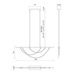 Light & Modern Bella 48 in. Linear Pendant