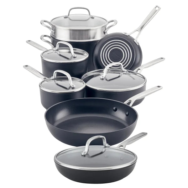 KitchenAid Hard Anodized Cookware Set, 13-piece