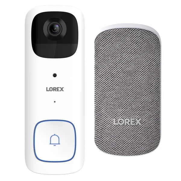 Lorex 2K Battery Video Doorbell with Wi-Fi Chimebox