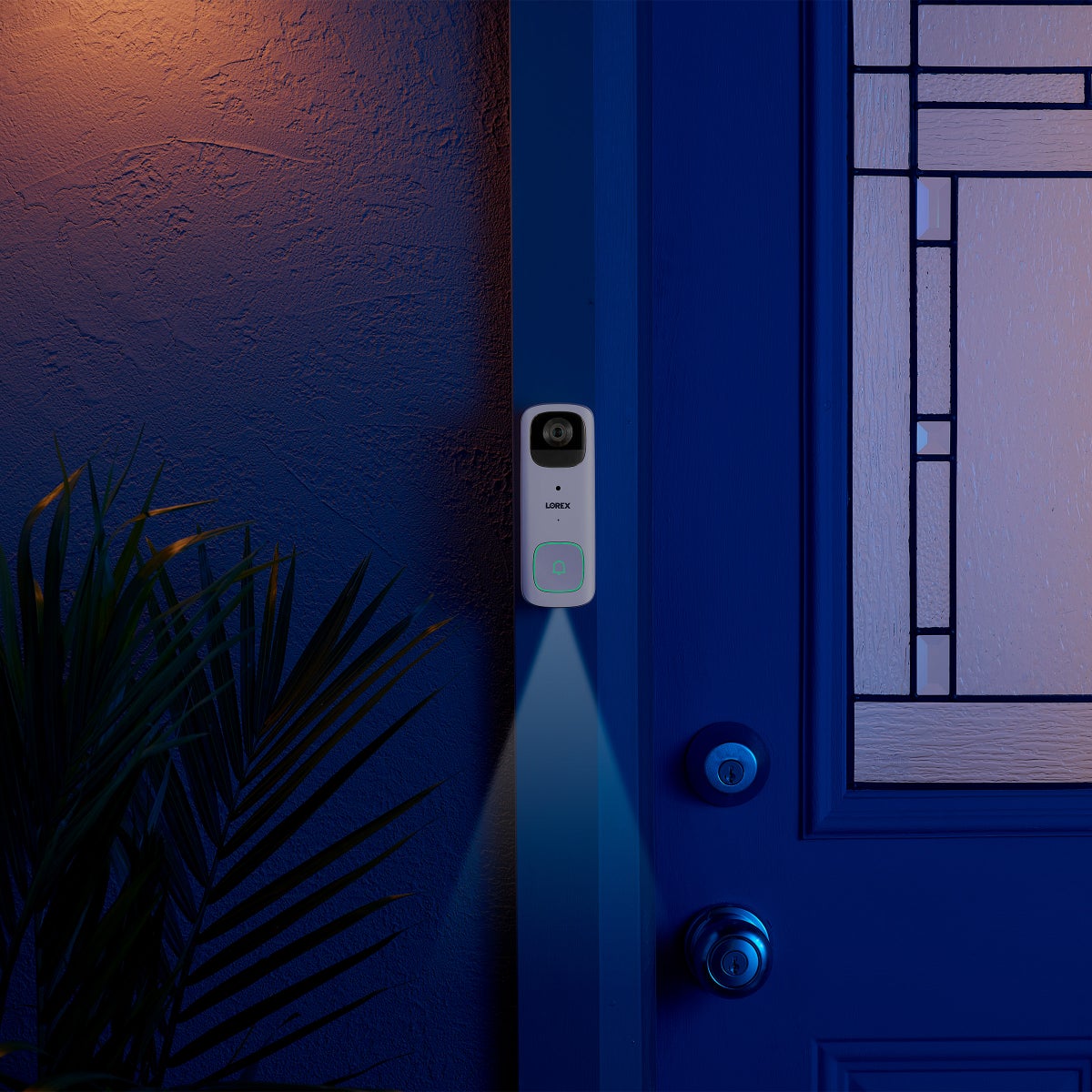 Lorex 2K Battery Video Doorbell with Wi-Fi Chimebox