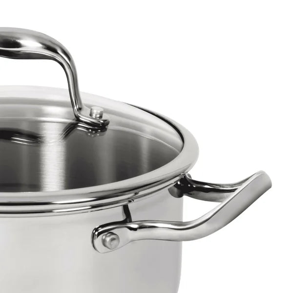 Lagostina Stainless Steel Stock Pot with Lid, 7.5 L