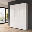 Bestar Avalon Queen Wall Bed, White High Gloss finish