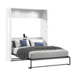 Bestar Avalon Queen Wall Bed, White High Gloss finish