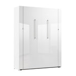 Bestar Avalon Queen Wall Bed, White High Gloss finish