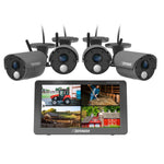 Defender PHOENIXHD Non-WiFi, Plug-in Power Security System with 4 Cameras & 10.1” HD Monitor