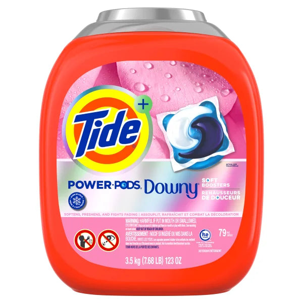 Tide Power PODS with Downy, Liquid Laundry Detergent Pacs, April Fresh, 79-count