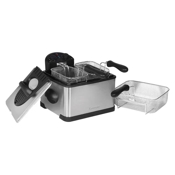 Kenmore 4 L (4.23 qt.) Basket Deep Fryer, Stainless Steel
