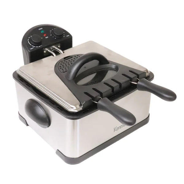 Kenmore 4 L (4.23 qt.) Basket Deep Fryer, Stainless Steel
