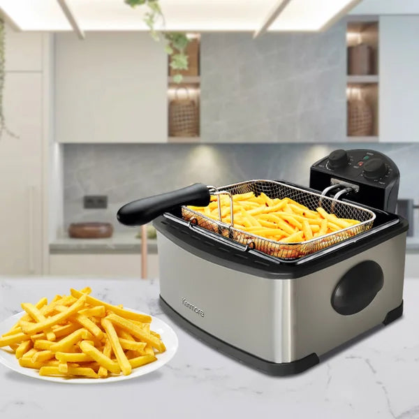 Kenmore 4 L (4.23 qt.) Basket Deep Fryer, Stainless Steel