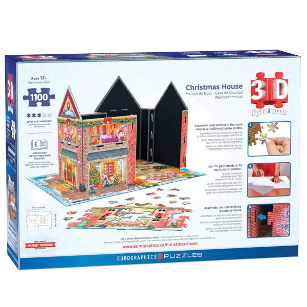 Eurographics 3D Christmas House 1100 Piece Puzzle