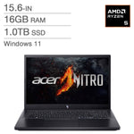Acer Nitro Gaming Laptop, AMD Ryzen 5 7535HS – 16GB RAM, 1TB SSD, 6GB NVIDIA RTX 4050