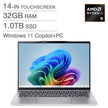Acer Swift 14 AI Copilot+ PC 14-in. Touchscreen Laptop, AMD Ryzen AI 9 365 – 32GB RAM, 1TB SSD