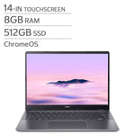 Acer Chromebook Plus 514 Bundle, 14-in. Touchscreen, Intel Core 3 N355 – 8GB RAM, 512GB SSD