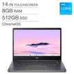 Acer 514 Chromebook Plus bundle, 14-in. Touchscreen, Intel Core 3 N305 – 8GB RAM, 512GB SSD