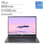 Acer 16-in. Chromebook Plus, Intel Core i5-1334U – 8GB RAM, 512GB SSD