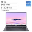 Acer 16-in. Chromebook Plus, Intel Core i5-1334U – 8GB RAM, 512GB SSD