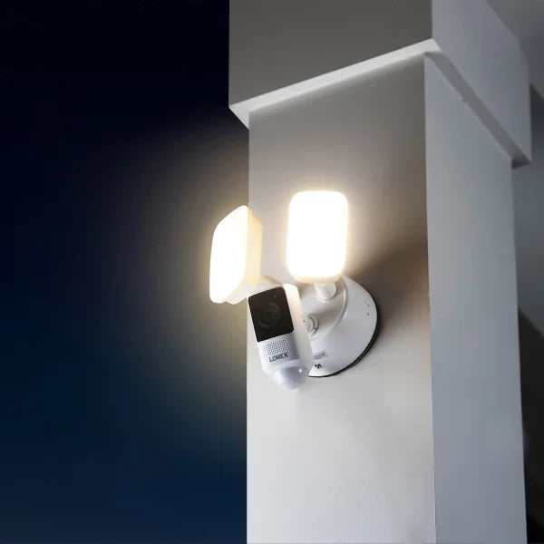 Lorex 4K Wired Video Doorbell with 2K Floodlight Wi-Fi Camera