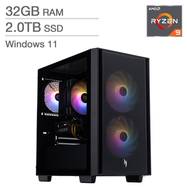 Acer Nitro 60 Gaming Desktop, AMD Ryzen 9 7900 - 32GB RAM, 2 TB SSD- 16 GB NVIDIA GeForce RTX 5070Ti