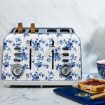 Laura Ashley 4 Slice Toaster, China Rose