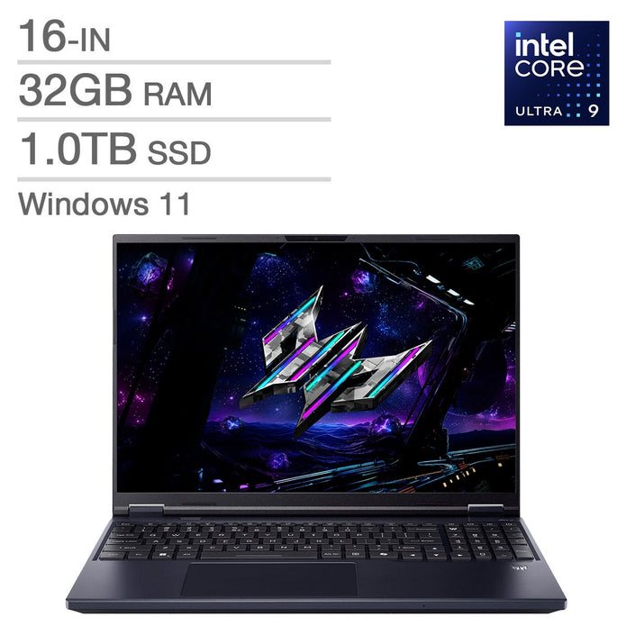 Acer Predator Helios Neo 16 Gaming Laptop, 16 – in, Intel Core Ultra 9 275HX, 32GB RAM, 1TB SSD, NVIDIA GeForce RTX 5070 Graphics
