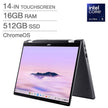 Acer Spin 714 14.0-in Touchscreen Chromebook Plus, Intel Core Ultra 5 125U, 16 GB RAM, 512 GB SSD