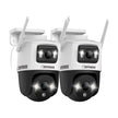Defender AI POWERED Guard Pro 3K PLUS Dual Lens PTZ Wi-Fi Plug-in Security Cameras, 2 Pack