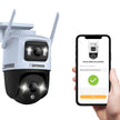 Defender AI POWERED Guard Pro 3K PLUS Dual Lens PTZ Wi-Fi Plug-in Security Cameras, 2 Pack