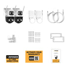 Defender AI POWERED Guard Pro 3K PLUS Dual Lens PTZ Wi-Fi Plug-in Security Cameras, 2 Pack
