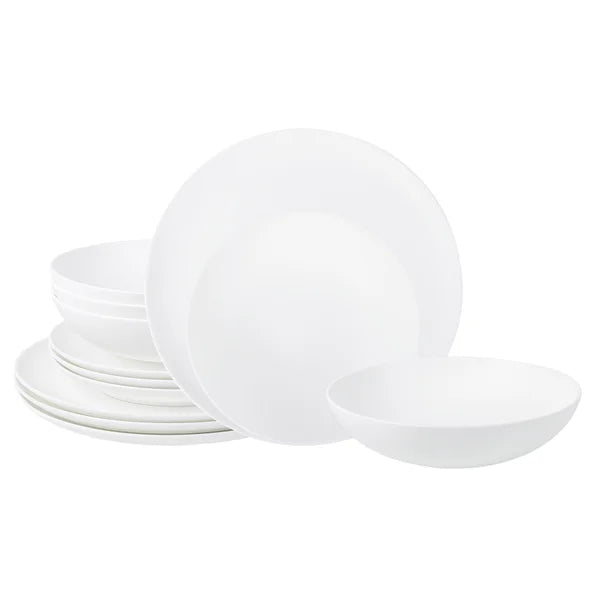 Stone Lain Taglio Bone China Dinnerware Set, 12-pieces