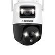 Defender AI POWERED Guard Pro 3K PLUS Dual Lens PTZ Wi-Fi Plug-in Security Cameras, 3 Pack