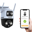 Defender AI POWERED Guard Pro 3K PLUS Dual Lens PTZ Wi-Fi Plug-in Security Cameras, 3 Pack