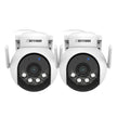 Defender AI POWERED 4K Everwatch PTZ 360 Degree Wi-Fi Outdoor Plug-in Power Security Camera, 2-pack
